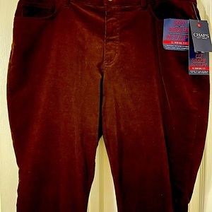 Chaps Corduroy Slimming Fit Women’s Jeans Size 16 Brown